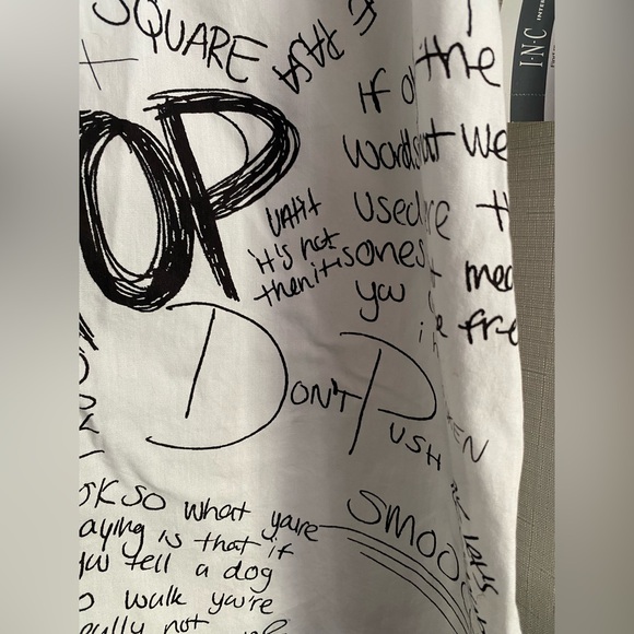 NWT I. N.C. Men's Doodle-Print Shirt, Created for Macy's - Picture 5 of 12